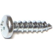 MIDWEST FASTENER Thread Cutting Screw, #10 x 3/4 in, Zinc Plated Pan Head Phillips Drive 03249